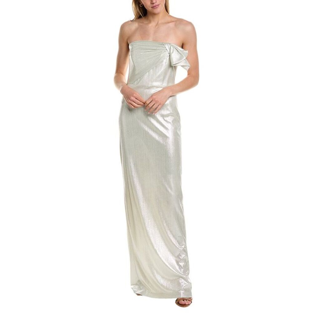 Black Halo Divina Gown NWT Size 2 Silver